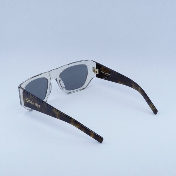 🕶️ New Saint Laurent SL740 003 Sunglasses - Transparent Cream/Havana Frame - Picture 10 of 11